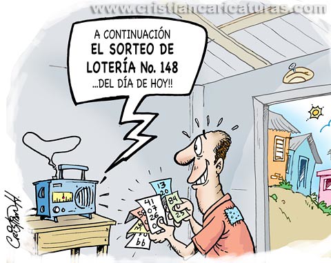 Las Caricaturas de Cristian Hernández: Sorteo de lotería...!!