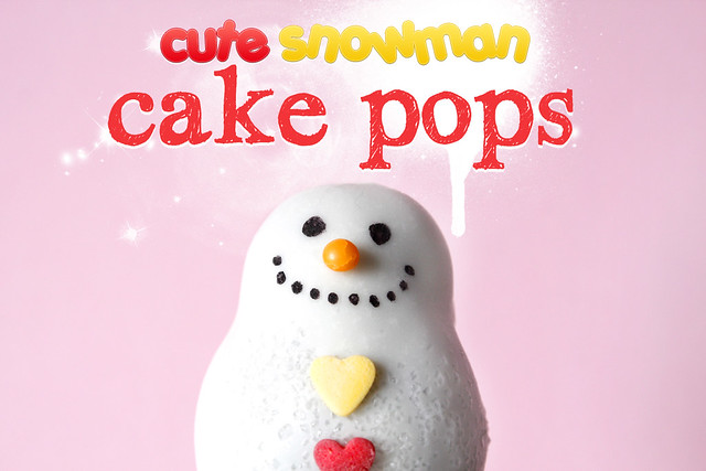 Süße Schneemann-Cake Pops zu Weihnachten