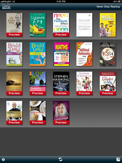Skoob on iPad (Bookshelf)